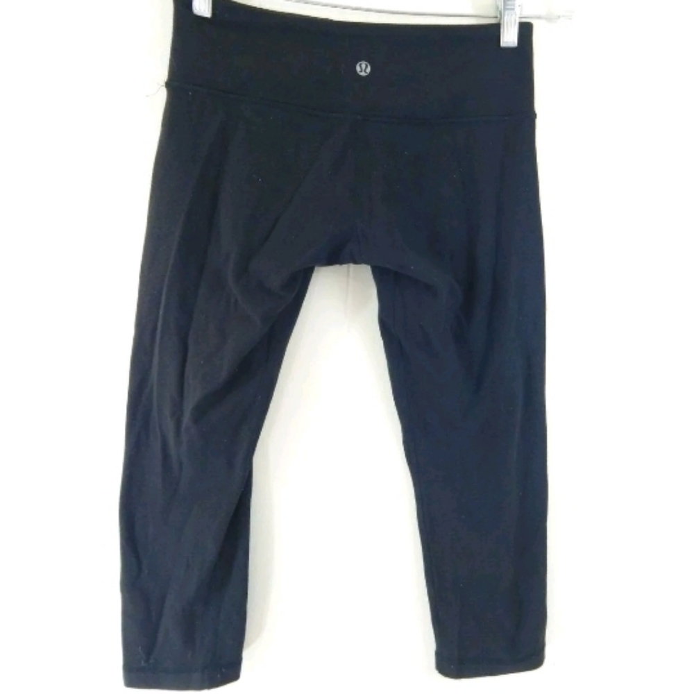Lululemon Wunder Under Crop Emboss Squiggle